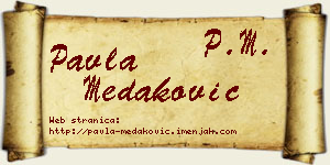 Pavla Medaković vizit kartica